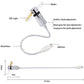 USB-Ventilator mit LED-Uhrbeleuchtung