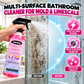 💥【LIMITED TIME 50% OFF】🔥 Diepreinigende Badkamerreiniger | Verwijdert Kalk/Zeepresten/Schimmel | Veilig voor Glas/Tegel/Keramiek/RVS | Anti-schimmel Formule | Zacht & Geurarm | 120ml Geconcentreerd