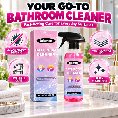 💥【LIMITED TIME 50% OFF】🔥 Diepreinigende Badkamerreiniger | Verwijdert Kalk/Zeepresten/Schimmel | Veilig voor Glas/Tegel/Keramiek/RVS | Anti-schimmel Formule | Zacht & Geurarm | 120ml Geconcentreerd