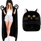 🎁【summerween】1 stuk Unisex Draagbare Deken Vleermuis Capuchon Cape