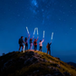 📢📢50% KORTING!! & GRATIS VERZENDING⏰Lichtgevende Tactische Trekkingstokken – LED Lichtgewicht Opvouwbare Wandelstokken🌄