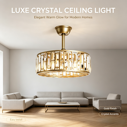 💎 50% OFF | Modern, minimalist crystal chandelier – luxurious elegance for your home ✨