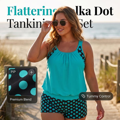👙 50% KORTING – Polka Dot Bikini Set – Flatterend & Zomerse Strandlook 🌊✨