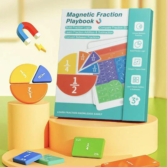 🏅 50% KORTING – Magnetisch Fractie Demonstratieboek | Leer, Experimenteer & Ontdek wiskunde op een leuke manier