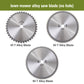 Zaagblad van aluminiumlegering voor grasmaaiers met 40, 60 of 80 tanden (binnendiameter gat 254 mm)