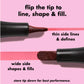 Lippenmake-uptool voor langdurige kleur en nauwkeurige lipcontour