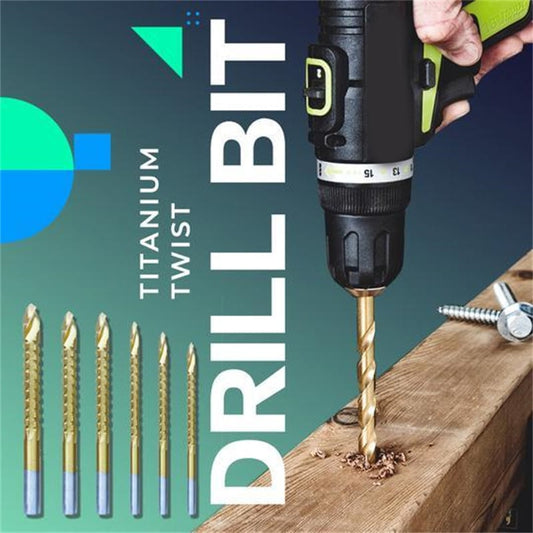💥ACTIE: 2=1 GRATIS – Professionele Spiraalboorset (6-delig) | Voor Hout, Metaal & Meer