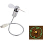USB-Ventilator mit LED-Uhrbeleuchtung
