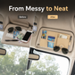 Alles-in-één organizer voor de zonneklep in de auto