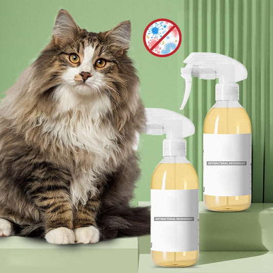 Koop 1 krijg 1 gratis (tijdelijk)” Antibacteriële deodorant spray voor huisdieren