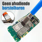 Dubbelkoppige Telefoon Reparatie Borstel met Staaldraad & Varkenshaar