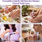 💜 2-in-1 nagelriemolie-duwer met keramische punt, nagelriemverwijderaar en nagelverzorgingspen voor droge, beschadigde nagels, velletjes rond de nagels, hydraterende nagellak en een stralende teint.