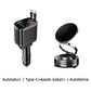 🚗🔌🎵 2-in-1 Auto Oplader & Bluetooth-speler – Snelladen, Dubbele Intrekbare Kabels & Starlight Ambiance (Universeel Compatibel)!