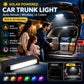 🔆 Solar LED-kofferbakverlichting voor auto's – Automatische sensor, draadloos, 6 kleuren, voor SUV's en voertuigen