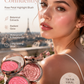 Flower Knows Strawberry Rococo Embossed Blush, Mauve Berry Rose Matte Powder Blush voor de wangen, opbouwbare en blendbare gezichtsmake-up