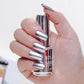 Glamoureuze metallic spiegelende nagellak uit 2023