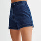 💕HETE AANBIEDING - GRATIS VERZENDING💕 Casual tweedelig denim set voor dames: mouwloze top en short
