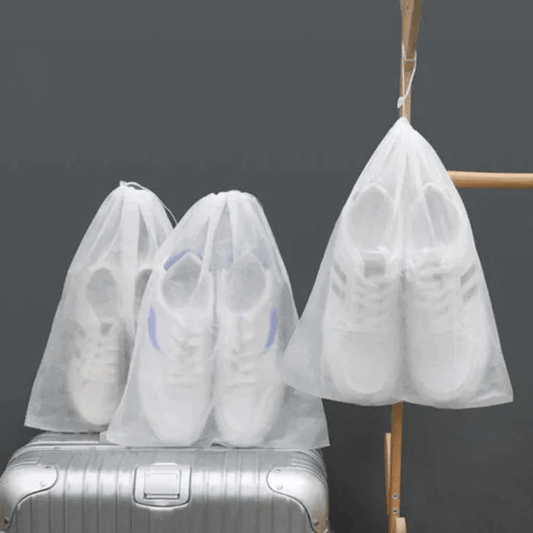 ✨VERBIJSTEREND: Jouw Witte Schoenen Blijven Witter Dan Ooit Met Deze Zakken! Herbruikbare Schoenenzakken Met Trekkoord - Stopt Geelworden & Bewaart Schoon