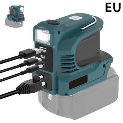 🔌【Smart Powerbank】Mini DC/AC-converter - 300W draagbare powerbank! ⚡ Geschikt voor auto's, campers, buitengebruik en zomerhuisjes