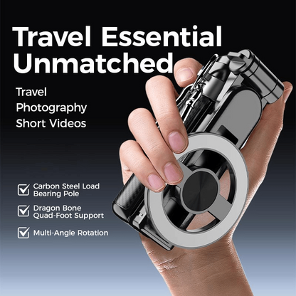 4-in-1 Multifunctionele 360° Draaibare Magnetische Selfiestick
