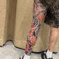 Rekbare Beenmouw met Tattoo-Print