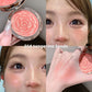 Flower Knows Strawberry Rococo Embossed Blush, Mauve Berry Rose Matte Powder Blush voor de wangen, opbouwbare en blendbare gezichtsmake-up
