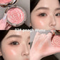 Flower Knows Strawberry Rococo Embossed Blush, Mauve Berry Rose Matte Powder Blush voor de wangen, opbouwbare en blendbare gezichtsmake-up