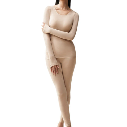 Warme stretch onderlaag voor dames 2-delig