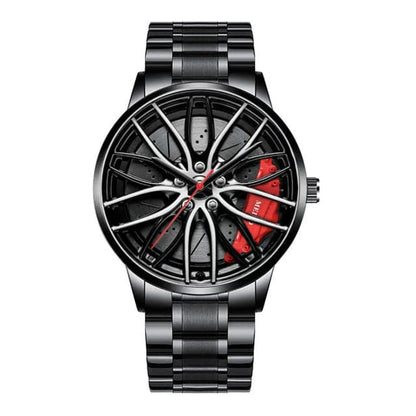 Perfect cadeau-elegante horloge met racing wiel-waar tijd wordt gewaardeerd