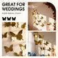3D Mirror Butterfly & Sunflower Wall Sticker