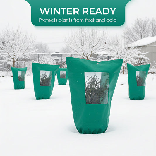 Vorstbescherming Winterplantenhoes met ritssluiting en trekkoord