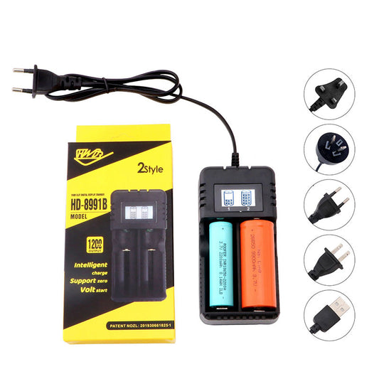 Multifunctionele lithiumbatterijlader met dubbele sleuf