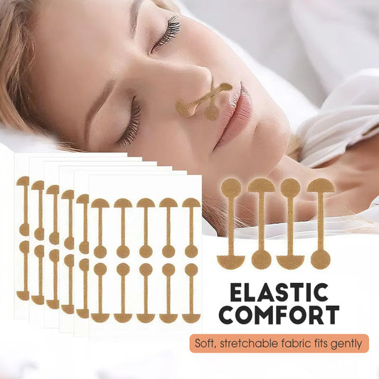 Elastische haltervormige neusvleugelpatch