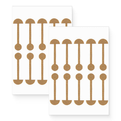 Elastische haltervormige neusvleugelpatch
