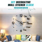 Reloj de pared sin perforaciones minimalista moderno DIY