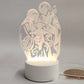 🙏Inspirerend LED-nachtlampje van acryl met religieus thema✝️Gebedslamp met afbeelding van de Maagd Maria