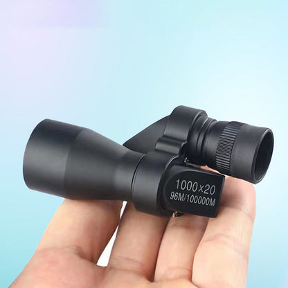🔭 Mini zakverrekijker (1000x20): Zakformaat + smartphoneclip – Perfect voor buitenavonturen (voor alle leeftijden!)