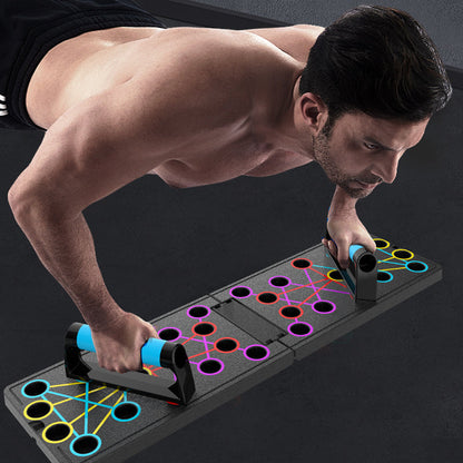 💪 50% korting! Opvouwbaar push-upboard – kleurgecodeerde posities, 16 gripstanden & antislip. Train alle spiergroepen thuis! 🏠✨