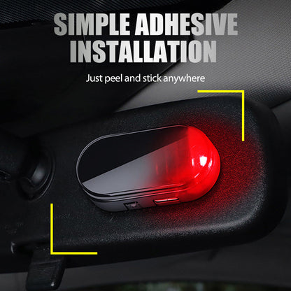 Zonne-energie Auto Anti-Diefstal Waarschuwingslicht - Laat de Zon Je Auto Beschermen, Nu 50% Korting!