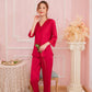 Korean style comfortable silk pajamas set