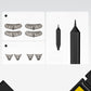 3-in-1 eyeliner- en wimperstempelset