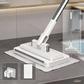 🧹 TIJDELIJK 50% KORTING! ✨ Handsfree Platte Mop – Haaientand Grip, Universele Doeken, Telescopisch 🪥