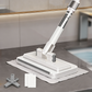 🧹 TIJDELIJK 50% KORTING! ✨ Handsfree Platte Mop – Haaientand Grip, Universele Doeken, Telescopisch 🪥
