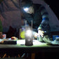 🔦☀️ Uitschuifbare kampeerlamp op zonne-energie – perfect voor kamperen en noodgevallen! ⛺🚨