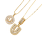 🌸LAATSTE DAG: SPECIALE PRIJS!!🌸Gouden ketting met alfabet-hanger