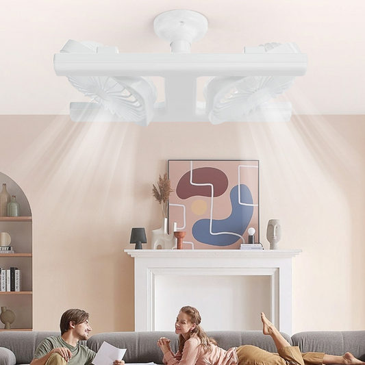 Moderne 2-in-1 LED-plafondventilator met verlichting