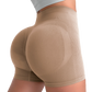 Naadloze fitnessshorts met perzikbillen effect