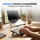 Mini opvouwbare laptopstandaard voor op het bureau