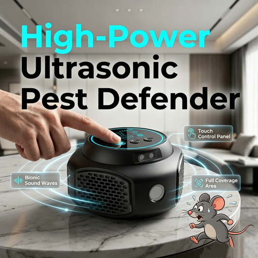 ⚡【Krachtige ultrasone ongedierteverjager】— Ratten en kakkerlakken verdwijnen vanzelf—geen chemicaliën, geen doden! 🚫🐭