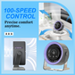 2026 Nieuw – 100 versnellingen, één orkaan! Deze Super Desk Fan met digitaal display blaast je van zuchtje naar stormkracht, en je ziet exact op het scherm hoe hard hij gaat!